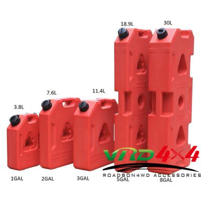 China Factory Wholesale Roto Molded 3-8 Gallon 19L Plastic Jerry Can / Gasoline diesel fuel container for sale