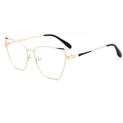 China Wholesale Fashionable Women Blue Light Eyewear Optical Frame Block Glass Metal Spectacle Frames Computer Glass Prescription Frames for sale