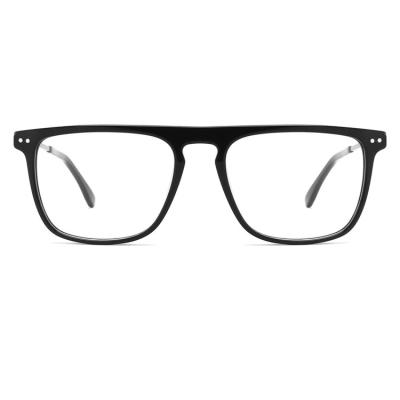 China For custom high quality computer glass acetate fashionable square logo eyewear factory price optical frames men glasses for sale