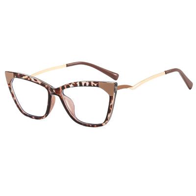 China Cateye TR90 Anti Blue Light Computer Glasses Fashion Women Cateye Optical Frames Anti Blue Light Glass for sale