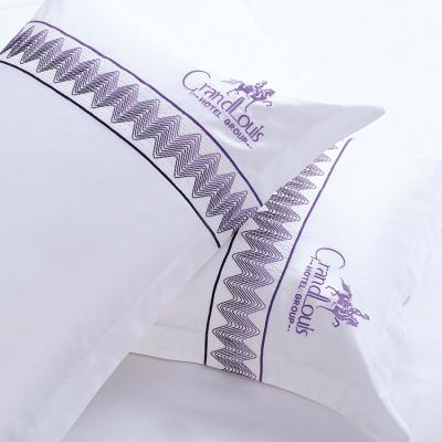 China Luxury Hotel Inflatable Pillow , Multiple Colors Embroidered Design Hotel Pillow Pillow Case for sale