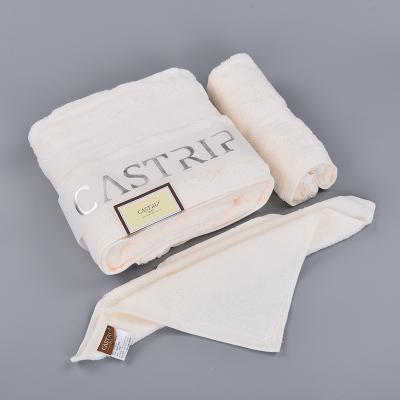 China Luxury Hotel QUICK DRY White Bath / Customizable 100% Cotton Towels Face Towels for sale