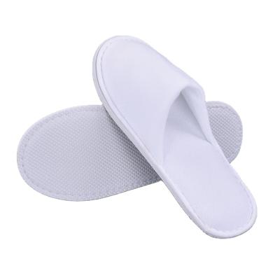 China Juntu Sleepers hotel slippers+customized disposable hotel slippers anti-slip/soft/disposable white for sale