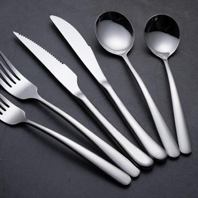 China Stylish Thick Stainless Durable / Eco - Friendly Hotel Cutlery Set From Juntu for sale