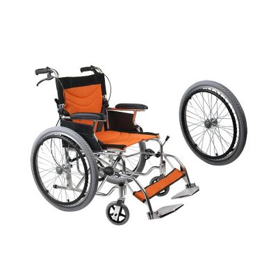 China Factory Price Disabled Wheelchair Wheels 24 Inch Handbike Portable Wheelchair Disabled Wheelchair for sale