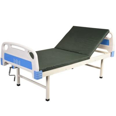 China Medical home use waterproof foldable manual hospital beds foldable with mattress 3function electric hospital bed with mattress for sale