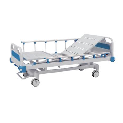 China China patient supplier medical used room 2 function cranks hospital bed manual fotable patient bed for sale