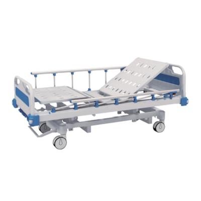 China Room Patient Cheap Price Portable Hospital Bed With Crank Manual Bed Toilet 3 Bed for sale