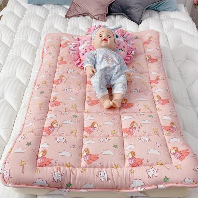 China Baby Topper Mattress Cotton Cartoon Anti Dust Mites Portable Toddler Crib Pad Breathable Liner Pad for sale