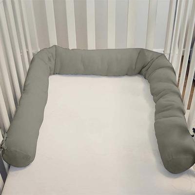 China Modern Organic Liner Snake Padded Infant Pillow Crib Bumper for sale