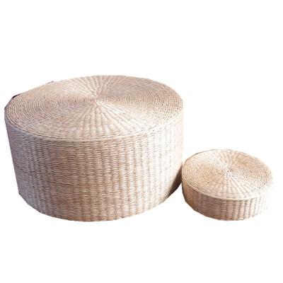 China New Anti-Static Straw Weave Floor Yoga Round Meditation Cushion for sale