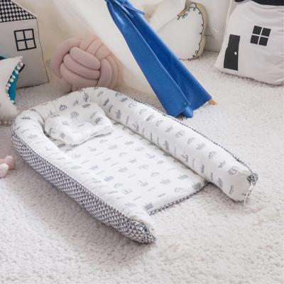 China Portable Durable+adjustable+Mobile baby supplies products 100% cotton baby nest bed for sale