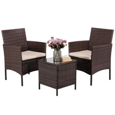 China Traditional Modern New Design 2020 Luxury Swivel Outdoor Furniture Chair Sets Patio Wicker Set Garden Sets Rattan for sale