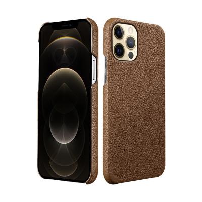 China OEM Shockproof Factory Custom Luxury Genuine Leather Protective Case For Iphone 13 pro Max Leather Case for sale