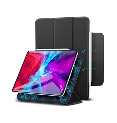 China Perfect Protective PU Leather Magnetic Belt Holder For Ipad Case Anti-fall 2021 Auto Sleep For Ipad Pro 12.9 Case Tablet for sale