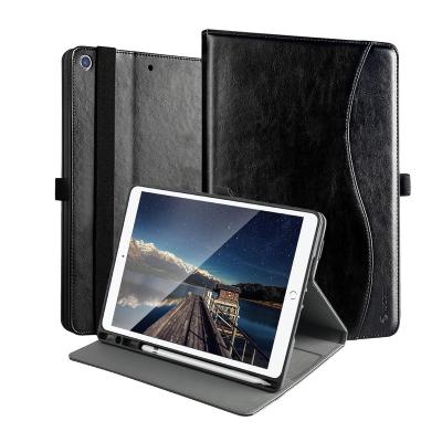 China High Quality Multifunctional Pen Slot Pu Leather Folio Case For Ipad Bracket Card Slot For Ipad 9th Generation Case for sale