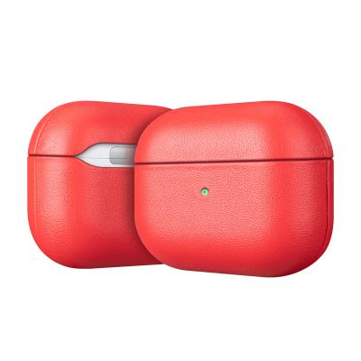 China Eco-friendly Custom Genuine Leather Full Wrap Cover Magnetic Suction For Airpods 3 Cover for sale