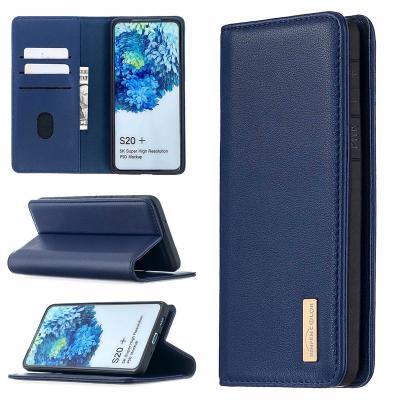 China Real Leather Premium Luxury Card Slot Shockproof Flip Wallet Phone Case For Samsung S21 S20 Plus A02 A01 A12 A03s A21 A03 Core A73 Note 20 for sale