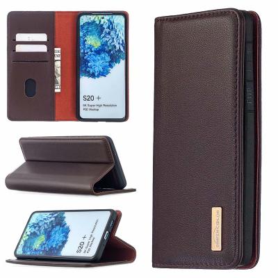 China Shockproof Genuine Leather Case Protect Cover For iPhone 13 Pro Max For Samsung A13 For Redmi Note 11 Stand Flip Wallet Phone Bag for sale