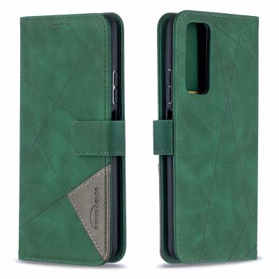 China Anti-fall Splicing Flip Leather Case For Motorola Moto E30/E40 E40 Matching All Included Magnetism Phone Bag for sale