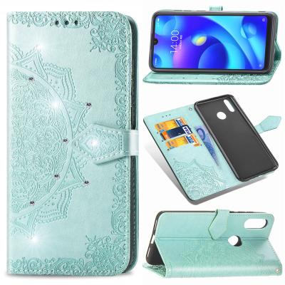 China Shockproof Flip Wallet Case For Samsung A03s A02 Leather Case For Samsung Galaxy A12 A10 A20 A51 A71 A03 Core A73 Mandala Flower Cover for sale