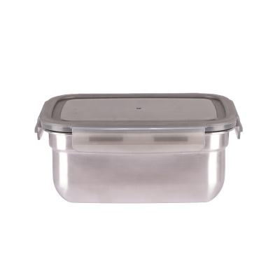 China Freshness Preservation BPA Stainless Steel Food Self Storage Container With Leak Proof PP Lid for sale