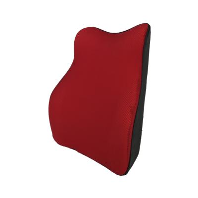 China Sustainable Orthopedic Comfort Car Back Rest Pillow Memory Foam Lumbar Support Cushions For Chair for sale