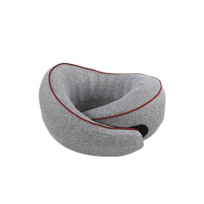 China Anti-Static Memory Foam Travel Neck Rest Comfortable Breathable Airplane Travel U Shape Cover Machine Washable Pillow for sale