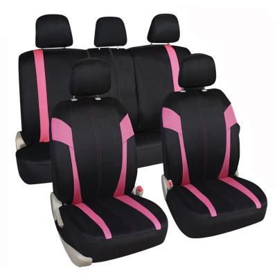 China Universal Sports X-Color Full Set 11pcs Car Seat Cover Fit Black / Pink for sale