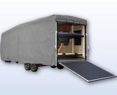 China Single color without the model rv waterproof cover 4 layers non-woven fabric cover of Toy Hauler Trailer Caravan Motorhome for sale