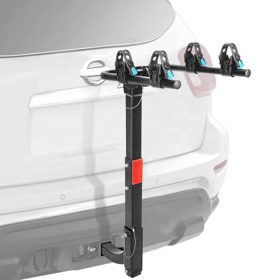 China Camping 2 Bike And 4 Bike Mast Style Foldable Hitch Mounted Bicycle Carrier Racks For Minivans Trucks for sale