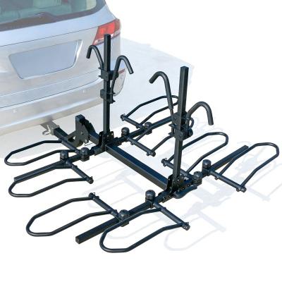 China Camping Foldable 2 Bike And 4 Bike Platform Style Hitch Mount Bike Rack For Cars SUV for sale