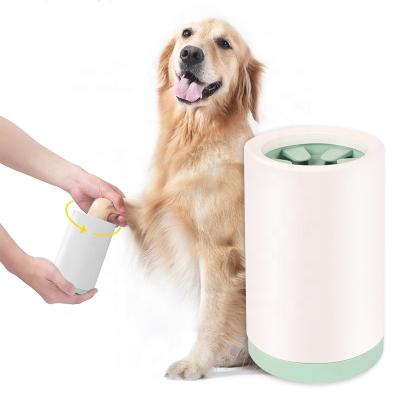 China Clean Dog Stocked Paw Washer Cup Silicone Dog Paw Foot Cleaner Portable Outdoor Dog Basics for sale