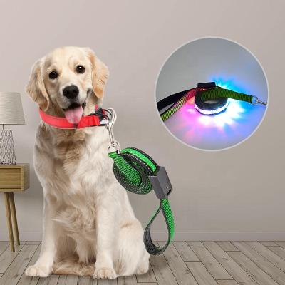 China High Quality Pet Lights Summer Rechargeable Led Walking Leash Night Safety Dog Training USB Advance Dog Sight for sale