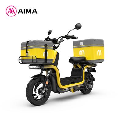 China EEC 1200W NCM Lithium Electric Fast Food Delivery Carbon Steel AIMA XIOMA U1 L1E Delivery Scooters Electric Scooter for sale