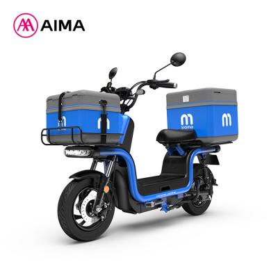 China EEC 1200W 60V 42AH NCM Lithium Electric Delivery Scooter Carbon Steel AIMA XIOMA U1 L1E Electric Bike Delivery Bike for sale