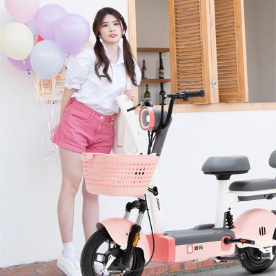 China Aima PAOPAO 350W 48V 12AH High Carbon Steel Electric Scooter Bike Electric Scooter Bike Other Adult Electric Bicycle for sale