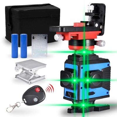 China Multifunctional Industrial Laser Leves 12 Lines Green Lines Beam Wall Laser 3D Laser Land Leveler 16 Blue Lines for sale