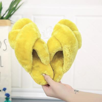 China Wholesale Winter Home Slipper Warm Plush Slipper Fashion Trend Hellosport Women's Indoor Slipper for sale