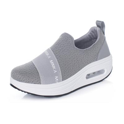 China Anti Slip Sock Shoes Women Ladies Platform Sneakers Shoes Hellosport Slip On Made In China Mesh Walking Shoes Solid Rubber 2 Pairs OEM/ODM for sale