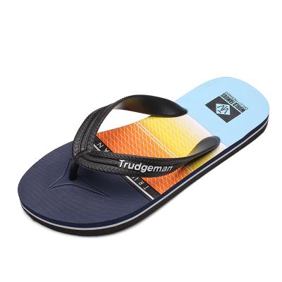 China Hellosport Anti-Slippery Customized Men's Sandals Slippers, 2020 Sublimation Flip Flop Men's Slipper for sale