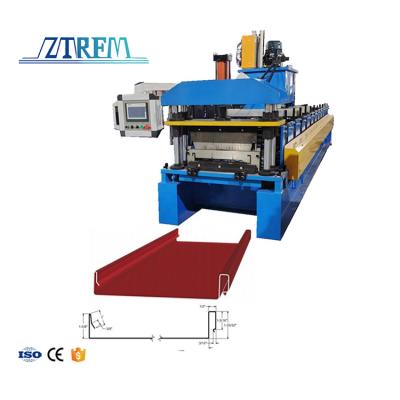 China Building Material Shops ZTRFM Professional Customization Position Seam Roof Roll Forming Machine Standing Seam Roofing Panel Roll Forming for sale