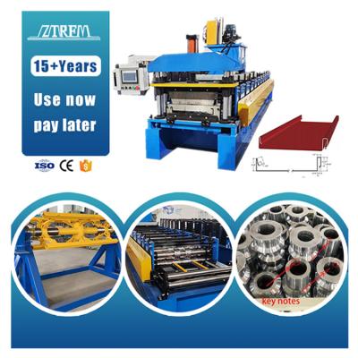 China Building Material Stores ZTRFM Factory Price Welding Machine Standing Seam Roof Panel Roll Forming Machine for sale