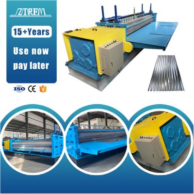 China Building Material Stores ZTRFM Surprise Price Barrel Corrugated Type Metal Sheet Corrugating Machine Barrel Machine for sale