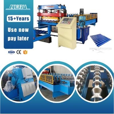 China Building Material Stores ZTRFM Factory Direct Sales Galvanized Steel Sheet Press Roofing Machine Glazed Tile Making Machine for sale