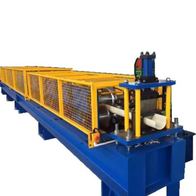 China Long Service Life Hotels Roofing System Color Zinc Coated Galvanized Steel Rain Gutter Making Machine for sale