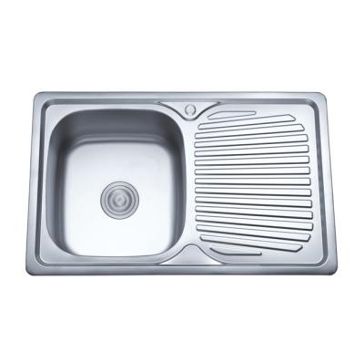 China Without Faucet 8050 Stainless Steel Kitchen Sink With Drainer Best Durable Undermount Sink for sale