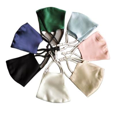 China 100% ODM solid color OEM 100% silk facemask 19 22 25 30 momme 6A silk custom wholesale luxury reusable mulbery facemask for sale