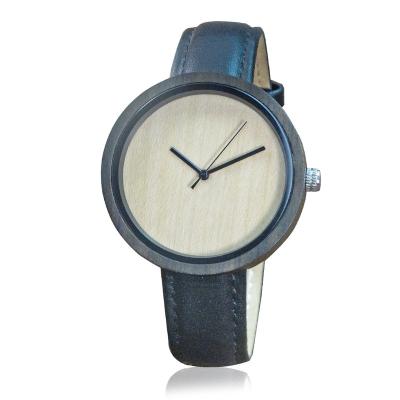 China Watches Top Brand Wooden Watch Leather Strap Unique Men Luxuries Natural Wooden Mens Wristwatches for sale