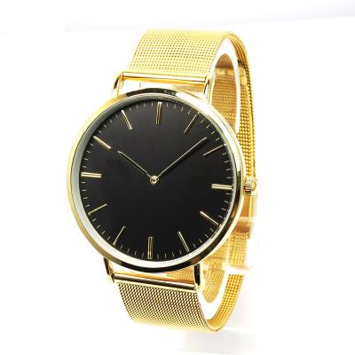 China OEM Factory Mesh Steel Men Fashion Luxury Quartz 3 ATM Stainless Steel Waterproof Watch Customized for sale